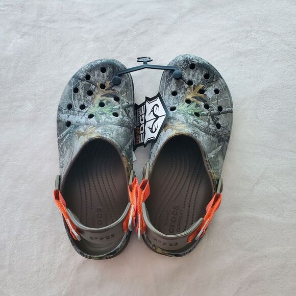 NEW Crocs Classic Realtree Edge All Terrain Clog Camo Walnut Men's Size 13 - Picture 1 of 4